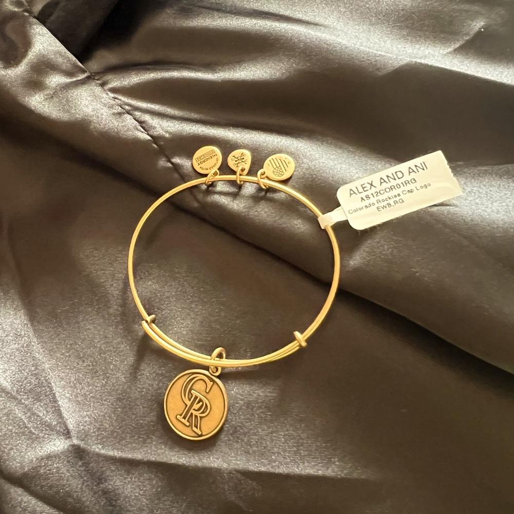 NWT Alex and Ani “Colorado Rockies” Gold Bracelet